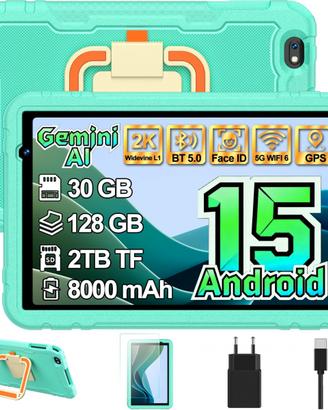 Tablet bambini 10 Pollici Android 15 Nuovo
