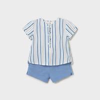 Completo pantaloncino e camicia taglia 2/4 mesi!!!