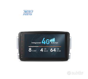 RADIO GPS ANDROID 13 PER MERCEDES CLASSE A C CLK G