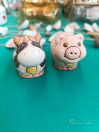 Salino e Pepino Thun, maialino e mucca