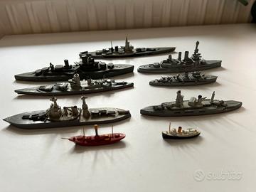 modellini navi in piombo militari