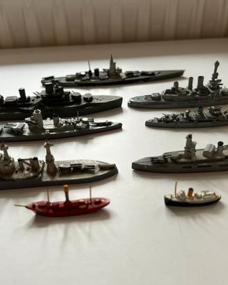 modellini navi in piombo militari