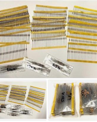 Kit Resistenze Vintage Europee 1/4W 1/2W 1000 pz.
