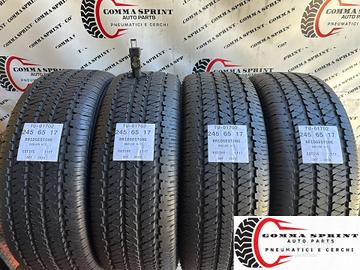 4 PNEUMATICI 245/65 R17 BRIDGESTONE ESTIVE 75%