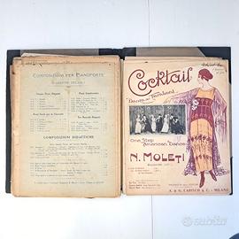 Raccolta di 28 vecchi spartiti musicali