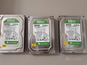 3 HDD Hard Disk 3.5'' 500GB