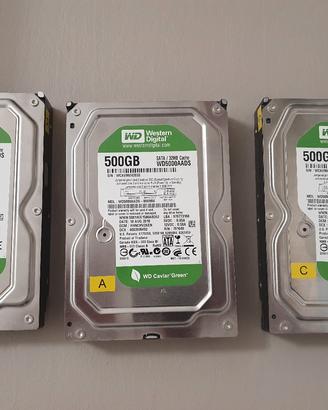 3 HDD Hard Disk 3.5'' 500GB