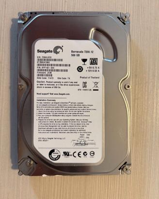 HDD Seagate 500gb Barracuda 7200.12