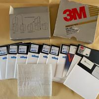 Lotto 11 Floppy disk da 5.25 NON testati per pc