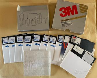 Lotto 11 Floppy disk da 5.25 NON testati per pc