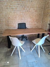 tavolo scrivania + sedie + poltrona