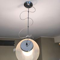 Due lampadari ViaBizzuno con sfera trasparente