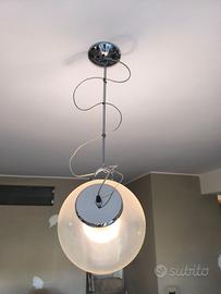 Due lampadari ViaBizzuno con sfera trasparente