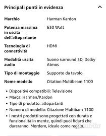 soundbar harman kardon citation 1100 