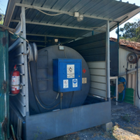 Cisterna Gasolio con vasca e contalitri
