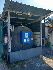 Cisterna Gasolio con vasca e contalitri