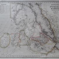 Carta geografica della Nubia 1850