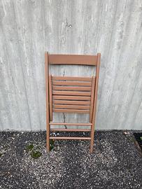 sedia legno pieghevole