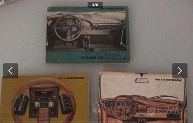 Libretti uso e manutenzione Citroen Epoca