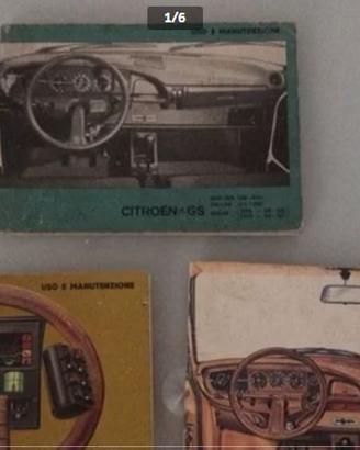 Libretti uso e manutenzione Citroen Epoca