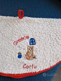 Asciugamano cucina gatto Grecia Corfu