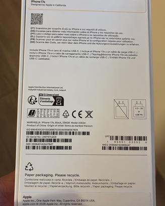 iPhone 17e  black 256gb