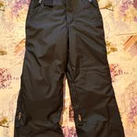 Pantaloni sci bambino 500 PNF neri wedze 6/8 anni