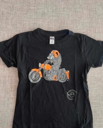 Tshirt BS Evolution Kids Cinghiale Motociclista