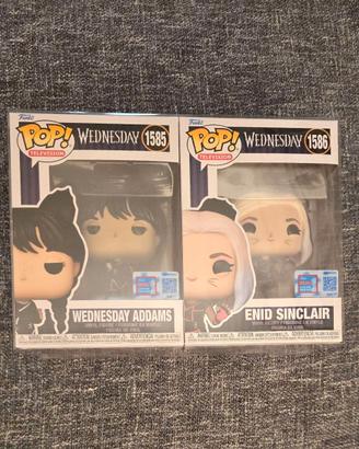 Funko Pop Wednesday e Enid (1585 e 1586) - limited