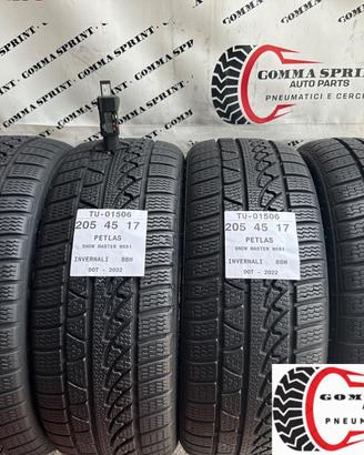 4 PNEUMATICI 205/45 R17 PETLAS INVERNALI 95%