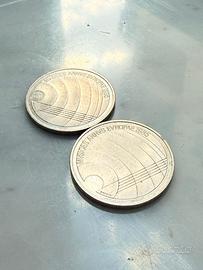 Coppia monete Svizzera 5 Franchi 1985