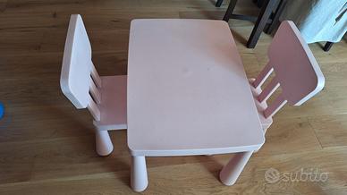 Tavolino Ikea mammut + sedie