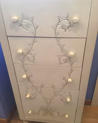Cassettiera shabby chic