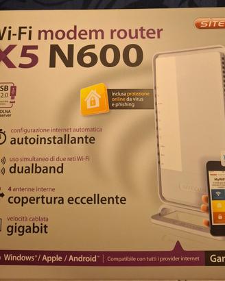 Modem Router Wi-Fi X5 N600