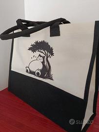 borsa spalla in tela spiaggia mare nuova Totoro 
