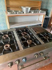 Fuochi cucina industriale
