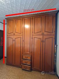 Armadio vintage anni 60 in legno massello