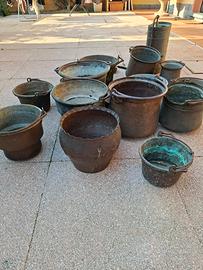 pentole antiche in rame