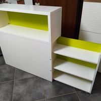 mobile libreria ikea con carrello estraibile