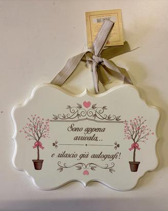 Quadretto Nascita Bimbe Angelica - Nuovo