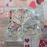 Scultura triplo cubo geometrico cristallo Daum