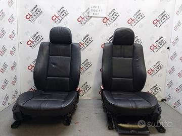 SET COMPLETO SEDILI BMW X3 IN PELLE NERA ANNO 2005