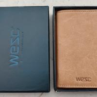 WESC Portafoglio in pelle nuovo con scatola