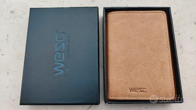 WESC Portafoglio in pelle nuovo con scatola