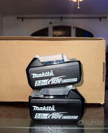 Batteria Makita 5.0ah coppia batterie Makita 18V