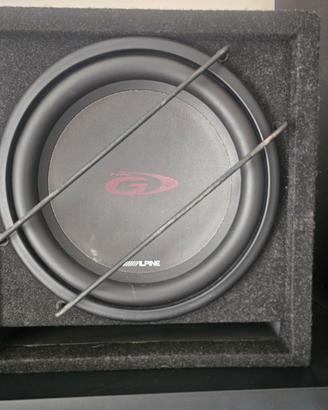 Amplificatore Alpine 5 canali + subwoofer 30 cm