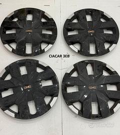 4 PLATTO COPRICERCHI RUOTA DACIA R15 ORIGINALI