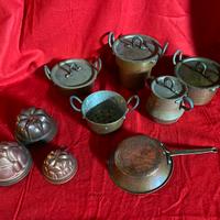 Oggetti in rame vari epoca vintage