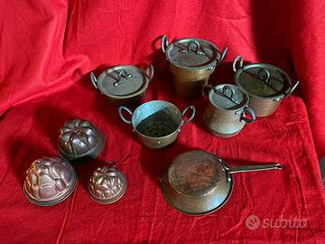 Oggetti in rame vari epoca vintage