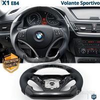 VOLANTE Sportivo Per BMW X1 E84 Carbonio e Pelle